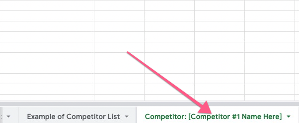 Competitor Backlink Strategy Template